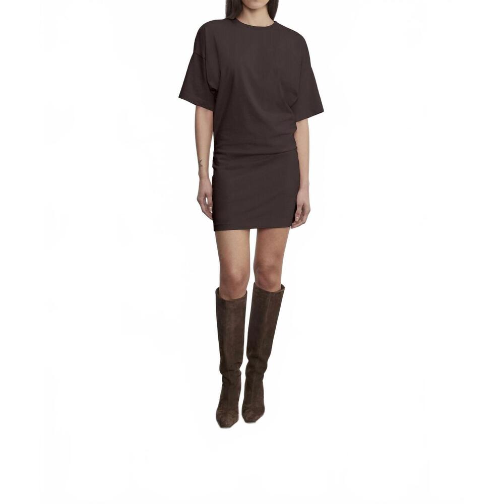 Enza Costa Brown Mini Dress
